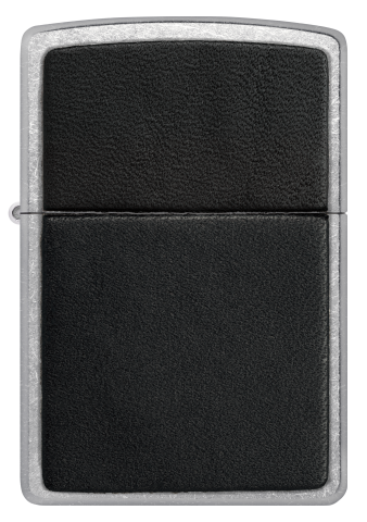 46778 Leather Badge (Black) Windproof Lighter