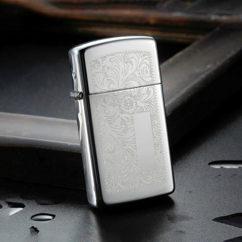1652 Venetian Silver (Slim) Windproof Lighter