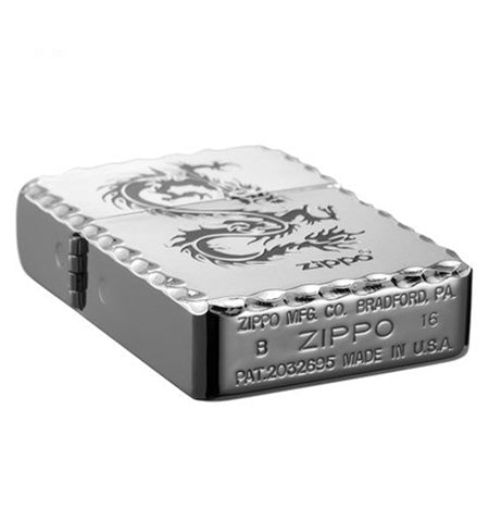 ZA-1-18B 1941 Replica Silver Dragon Windproof Lighter