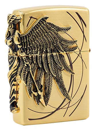 ZA-1-36A Amazon Warrior Windproof Lighter – Gold