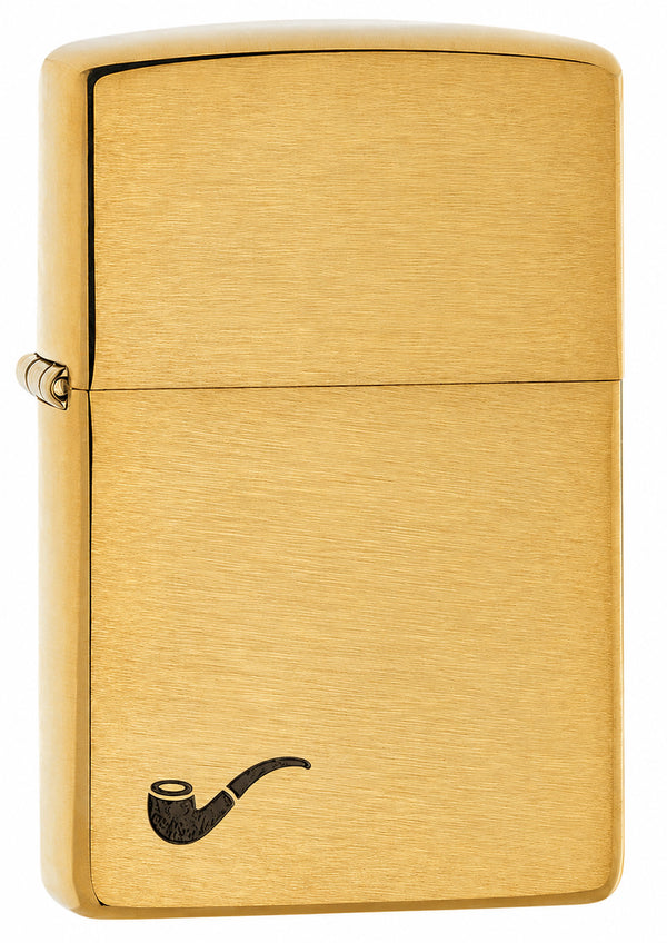 204B Brushed Brass Windproof Lighter