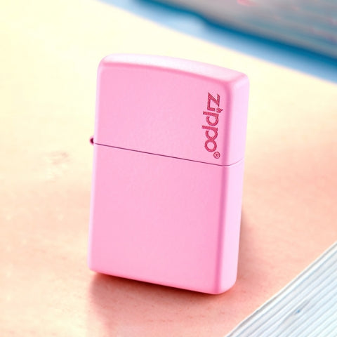 238ZL Pink Matte Zippo Logo Windproof Lighter