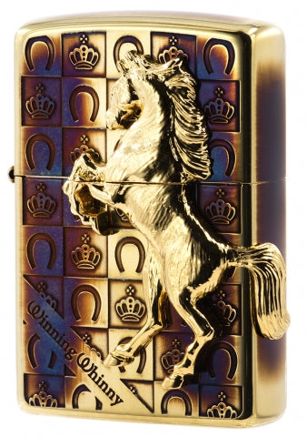 ZA-5-3C Noble Crown Iron Knight (Smoked Black Gold) Windproof Lighter