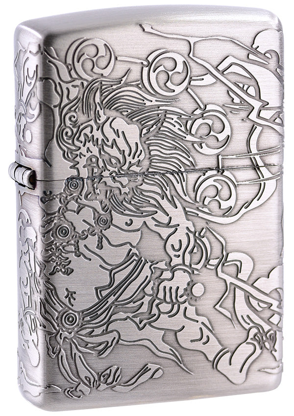 ZA-6-J23 4-sided Wind God/Thor (Silver) Windproof Lighter