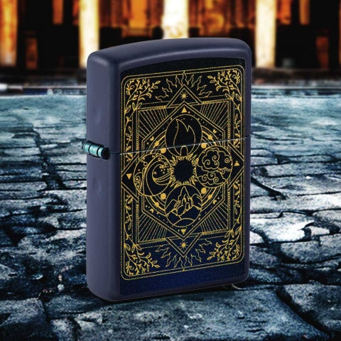 48958 Temple Motif Windproof Lighter