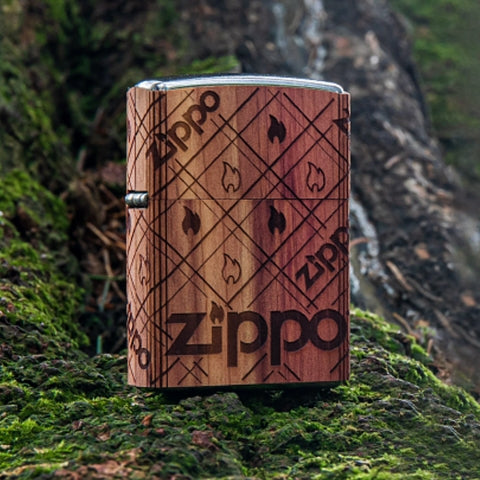 49331 WOODCHUCK USA Zippo Cedar Wrap