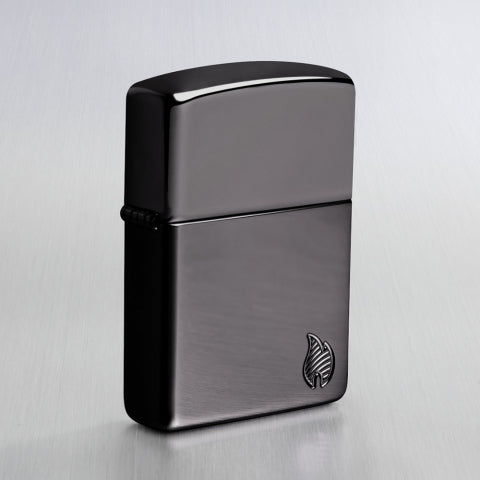 46402 Black Ice Carved Flame (Armor) Windproof Lighter