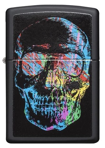 28042 Colorful Skull Windproof Lighter