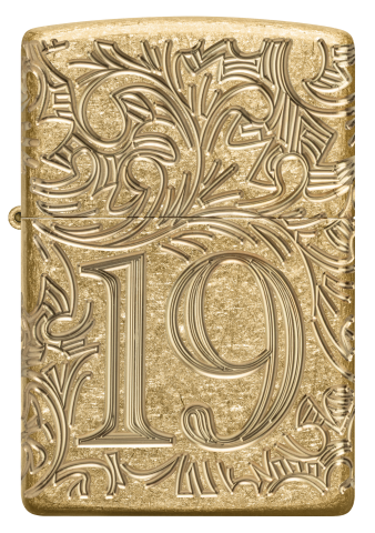 46776 1932 Floral Relief Windproof Lighter