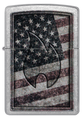 48180 American Flame Flag Windproof Lighter