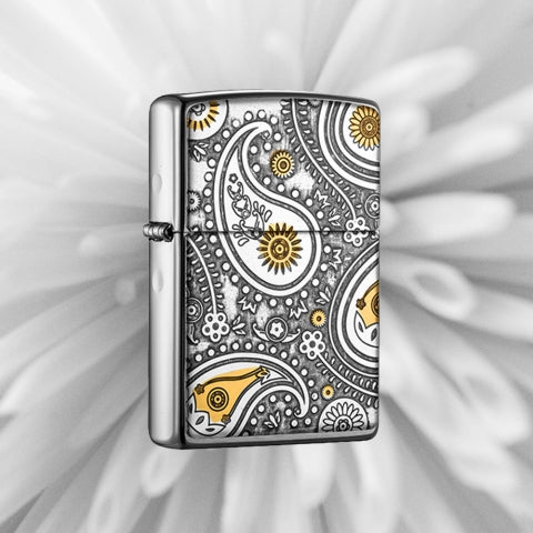 ZA-5-61A Paisley Pattern Windproof Lighter