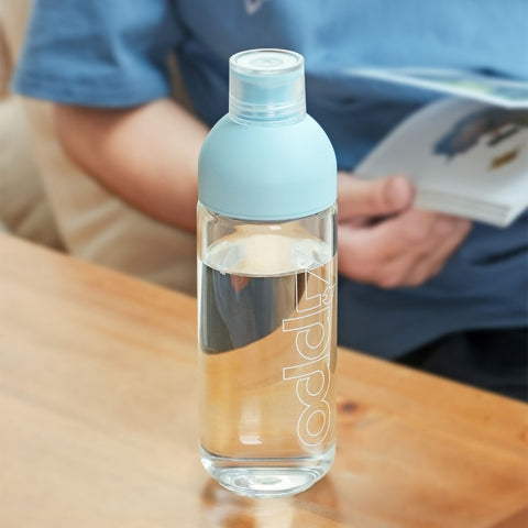 ZWB-EL-011420 Glass Water Bottle – Sky Blue, 420 ml