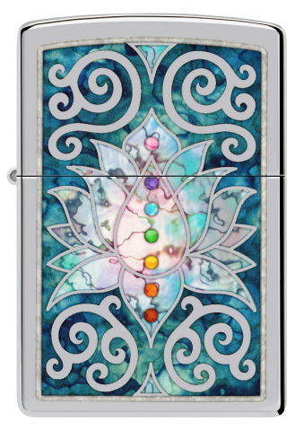 48592 Rainbow Lotus Lantern Windproof Lighter