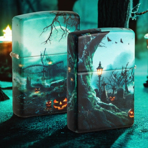48389 Haunted Cemetery Windproof Lighter