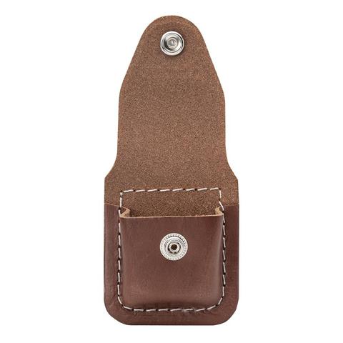 LPLB Zippo Leather Lighter Pouch with Snap Closure – Brown