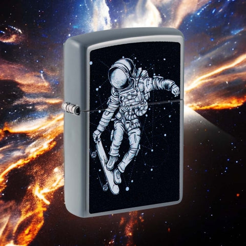 48644 Skateboarding Astronaut Windproof Lighter