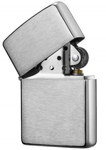 162 Armor Brushed Chrome Windproof Lighter