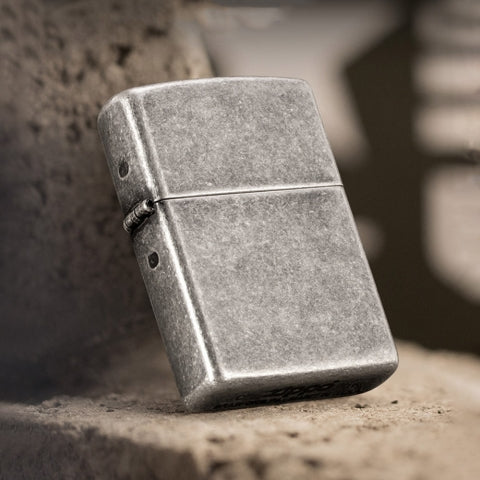 121FB Antique Silver Windproof Lighter