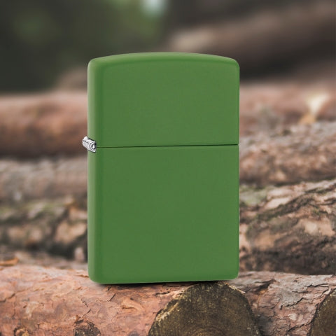228 Moss Green Matte Windproof Lighter