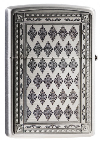 ZA-3-151b Playing Card - Queen Design Windproof Lighter