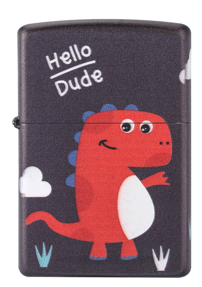 Z-009 Little Dinosaur Windproof Lighter – Dark Brown