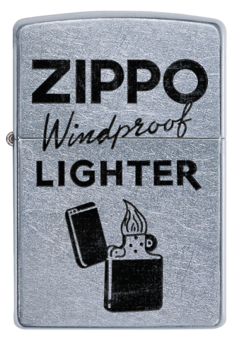 49592 Classic Slogan Design Windproof Lighter