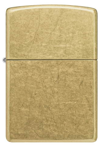 48267 Classic Tumbled Brass Windproof Lighter
