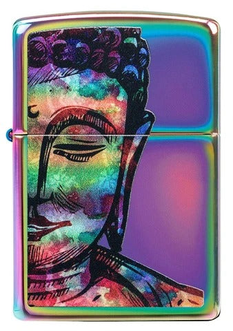 49136 Iridescent Buddha Design Windproof Lighter