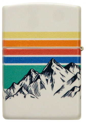 48573 Mountain Sunset Windproof Lighter