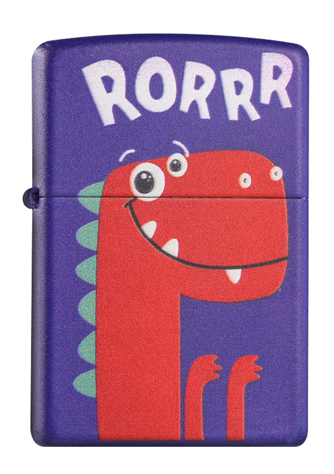 Z-013 Little Dinosaur Series-Purple Windproof Lighter