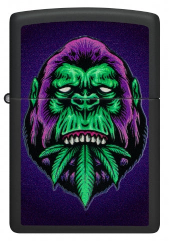 48585 Gorilla & Cannabis Leaf Windproof Lighter