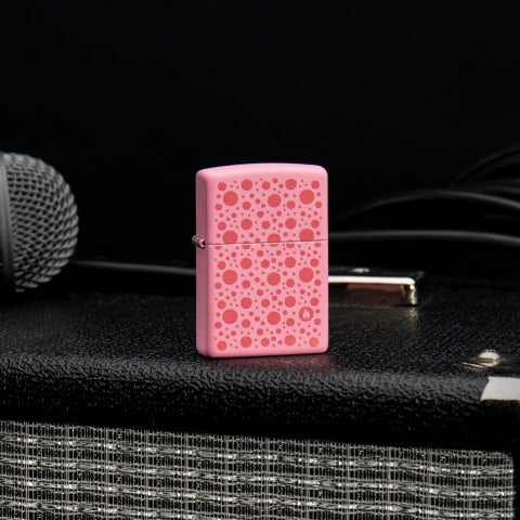 46170 Pink Spots Windproof Lighter