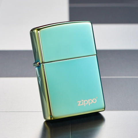 49191ZL Blue-Green Ice Windproof Lighter