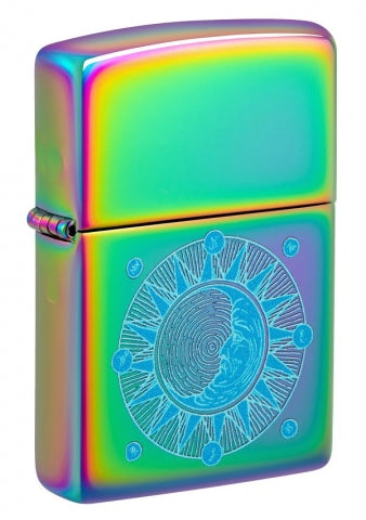 48960 Iridescent Sun & Moon Windproof Lighter