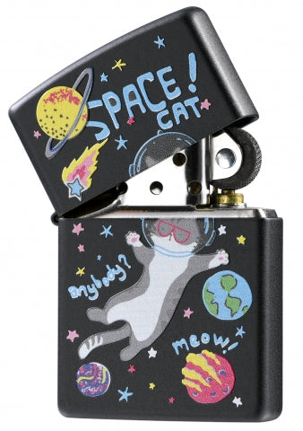 218-C-000046 Dream Journey - Space Cat Windproof Lighter