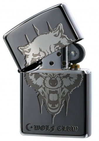 ZA-1-49B Ferocious Wolf Claw (Mirror Gray) Windproof Lighter