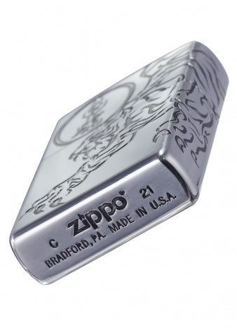 ZA-3-25C **白虎銀防風打火機