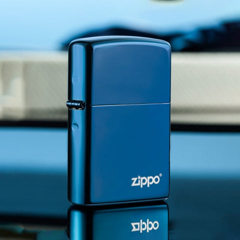 20446ZL Sapphire Zippo Logo Windproof Lighter