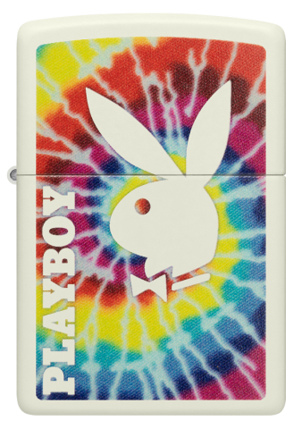 48373 Playboy Windproof Lighter (Includes Blue-Light Keychain, Assorted Color)
