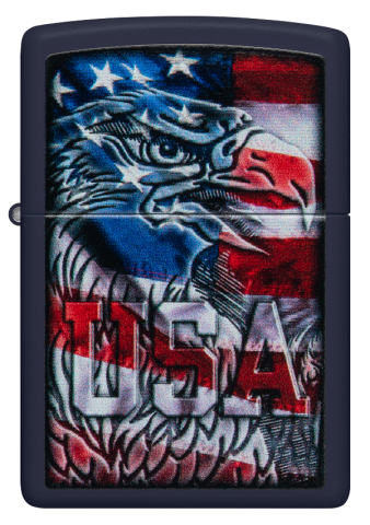 48189 American Eagle & Flag Windproof Lighter