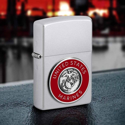 48974 U.S. Marine Corps Crest Emblem Windproof Lighter