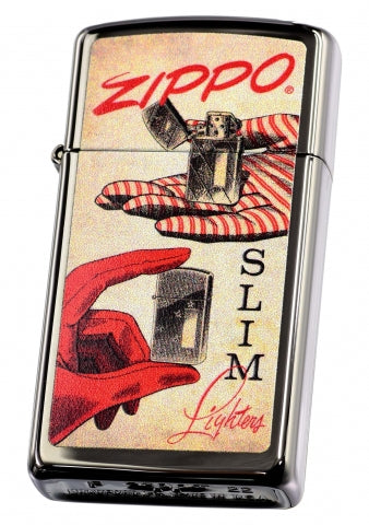 48396 Slim® Vintage Poster Windproof Lighter