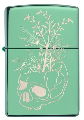 49142 Plant Skull Windproof Lighter