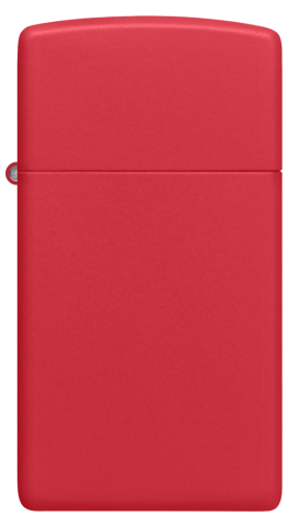 1633 Slim Red Matte Windproof Lighter