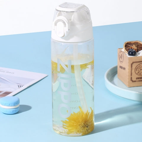 ZWB-KD-609600 Sports Straw Water Bottle (Polar White 600ml)