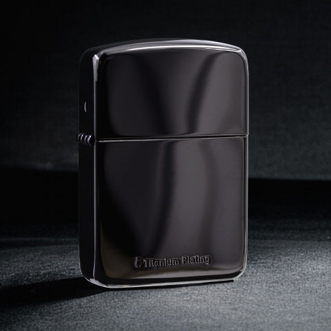 ZA-1-20A 1941 Replica Titanium-Coated Black Ice Windproof Lighter
