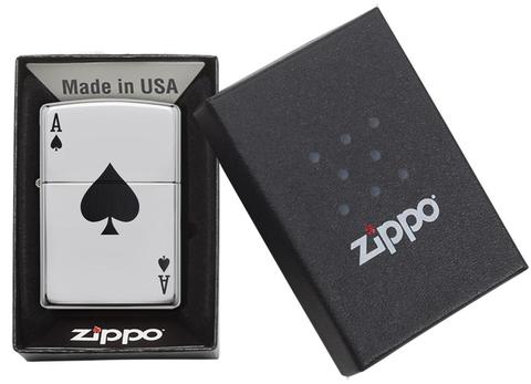 24011 Simple Ace of Spades Windproof Lighter