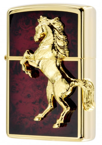 ZA-5-3A Classic Horse (Flame Red Gold) Windproof Lighter