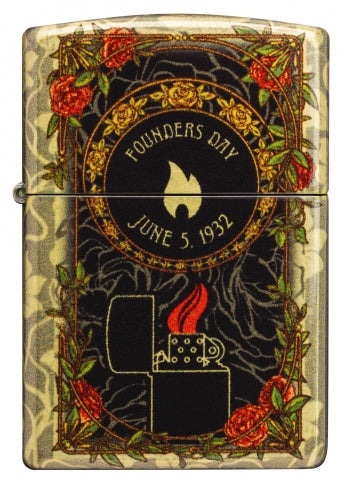 46774 2025 Founder’s Day Art Nouveau Botanical Windproof Lighter