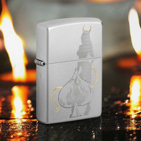 48658 Spade Demon Windproof Lighter